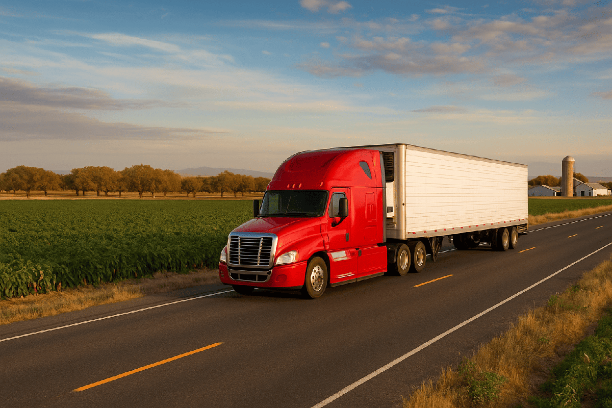 Seasonal trucking demand from agricultural harvests (chile, pecans, dairy)