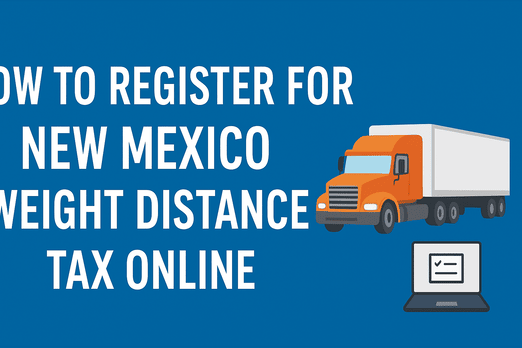 New Mexico Weight Distance Tax Online