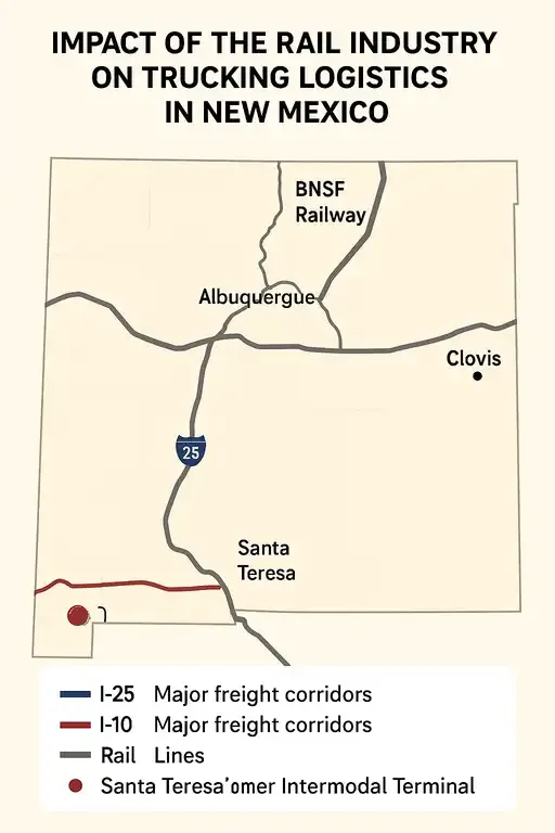 Impact of the Rail Industry on Trucking Logistics in New Mexico
