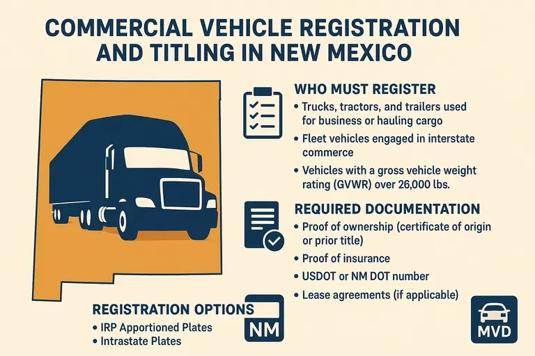 Commercial Vehicle Registration and Titling in New Mexico