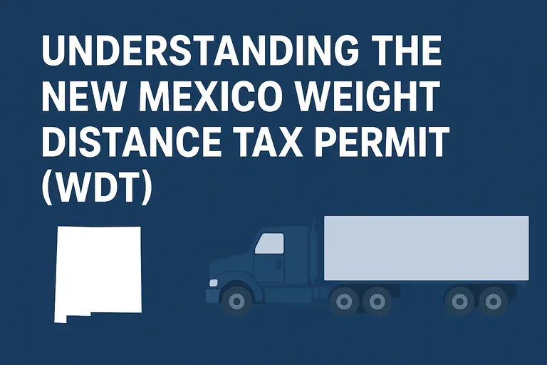 New Mexico Weight Distance Tax Permit