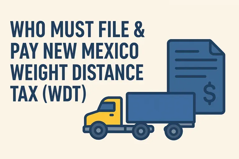 New Mexico Weight Distance Tax