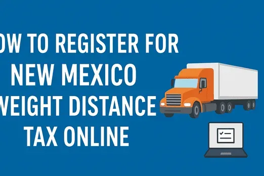 New Mexico Weight Distance Tax Online