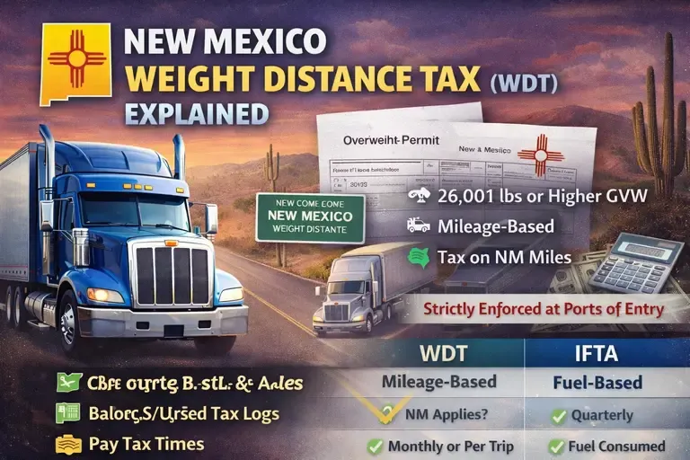 New Mexico Weight Distance Tax