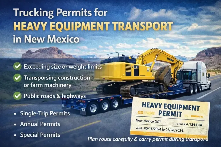 Trucking Permits for Heavy Equipment Transport in New Mexico