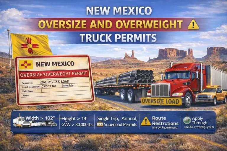 New Mexico Oversize and Overweight Truck Permits