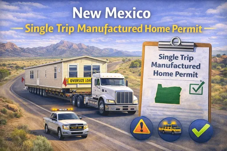 What Is a New Mexico Single Trip Manufactured Home Permit?