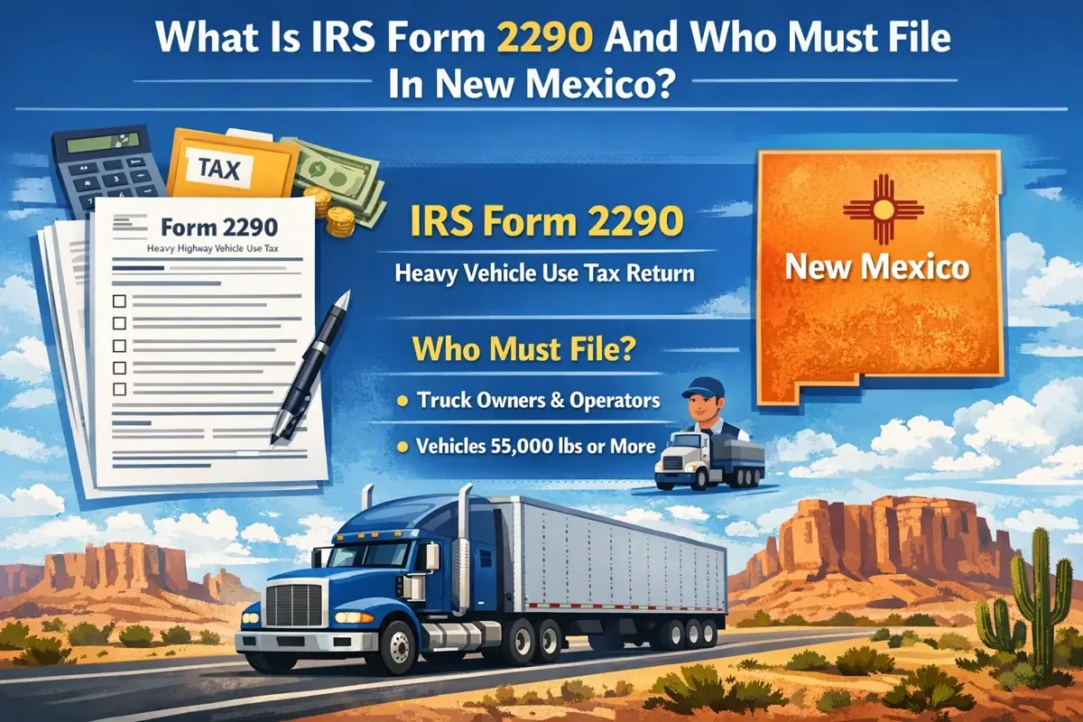 IRS Form 2290 & File In New Mexico