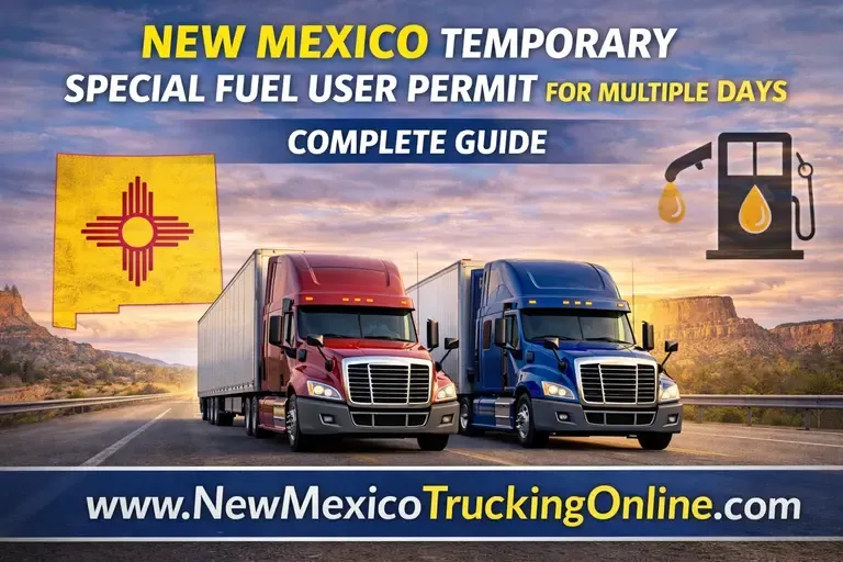 What Is the New Mexico Temporary Special Fuel User Permit For Multiple Days?