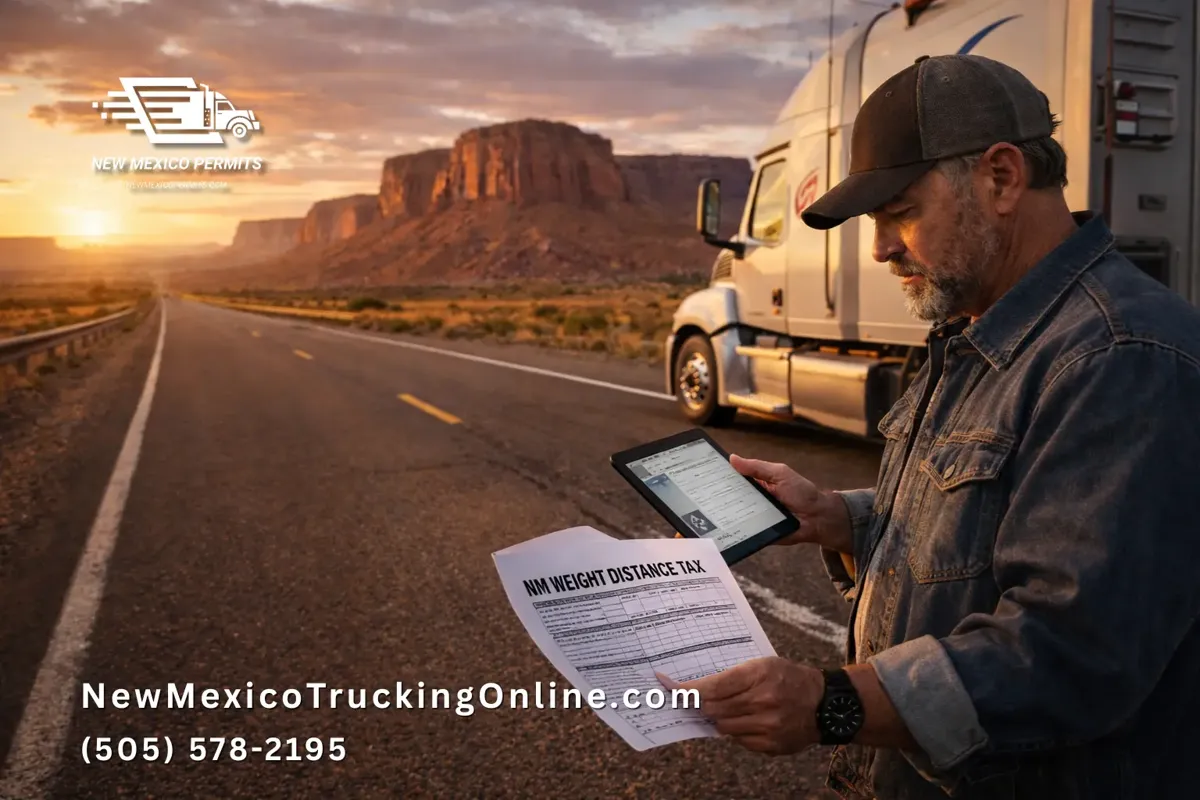 NM weight distance tax truck driver
