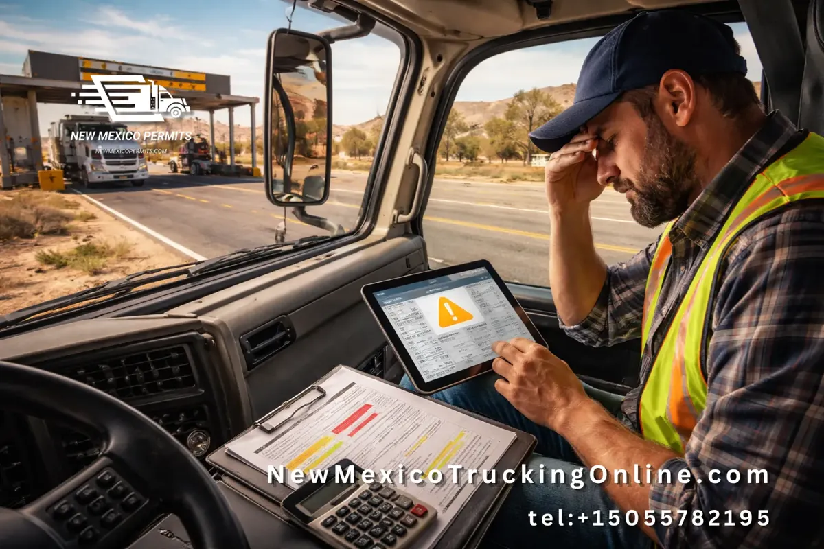 New Mexico truck driver WDT paperwork review
