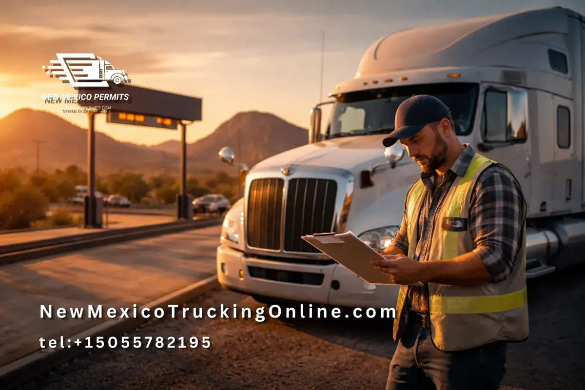 New Mexico truck weigh station audit