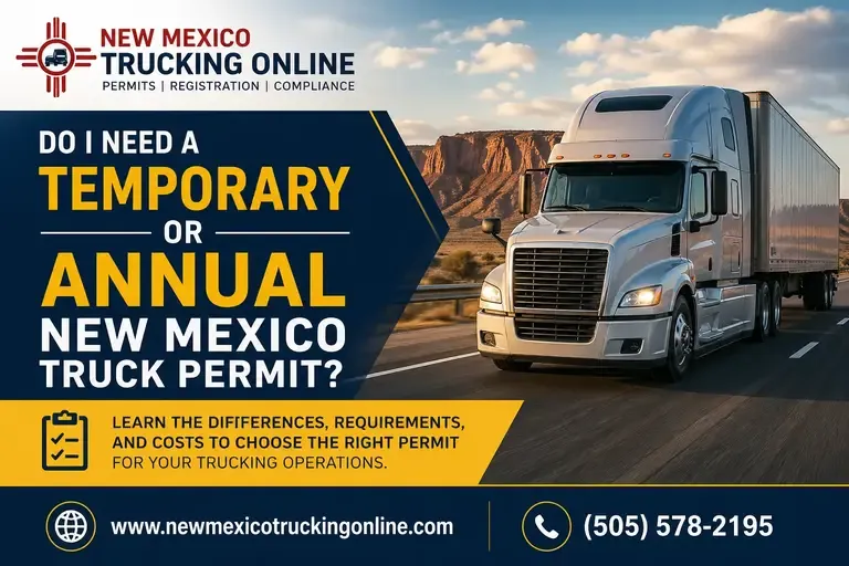 Do I Need a Temporary or Annual New Mexico Truck Permit?