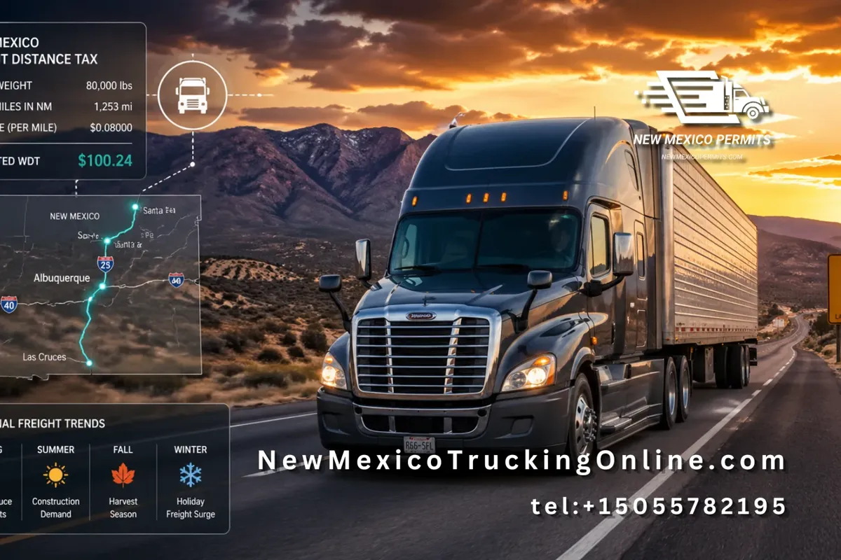 New Mexico weight distance tax truck