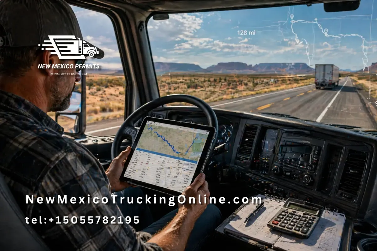 New Mexico WDT trip planning truck driver