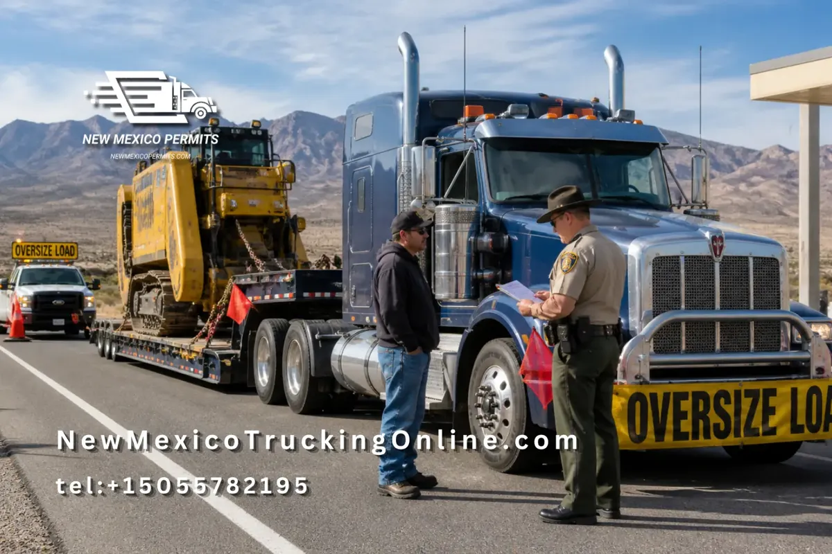 NM oversize permit violation truck