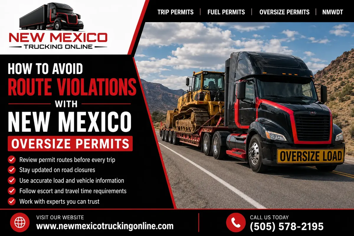 NM oversize permit routing