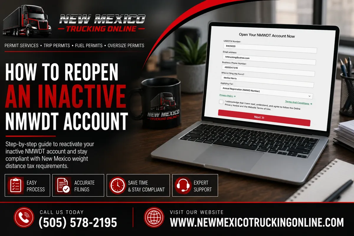Inactive NMWDT account guide