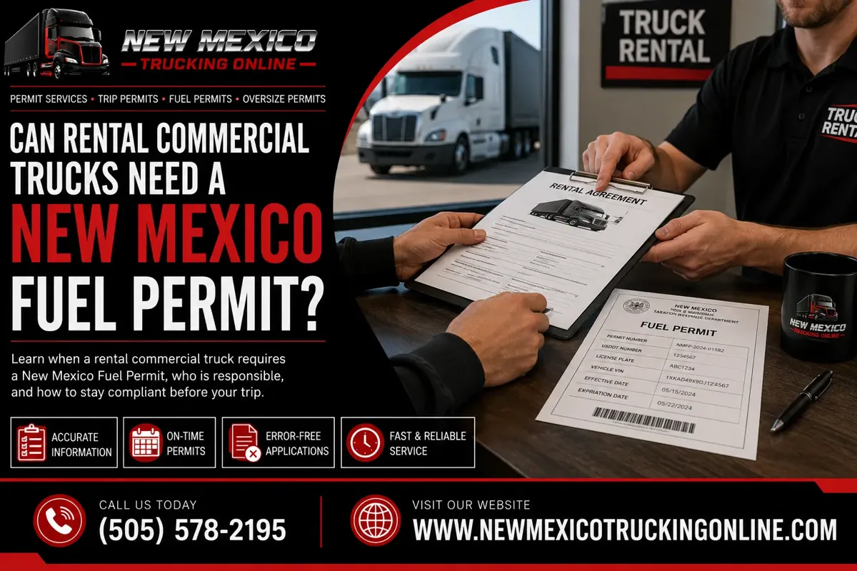New Mexico Fuel Permit rental truck