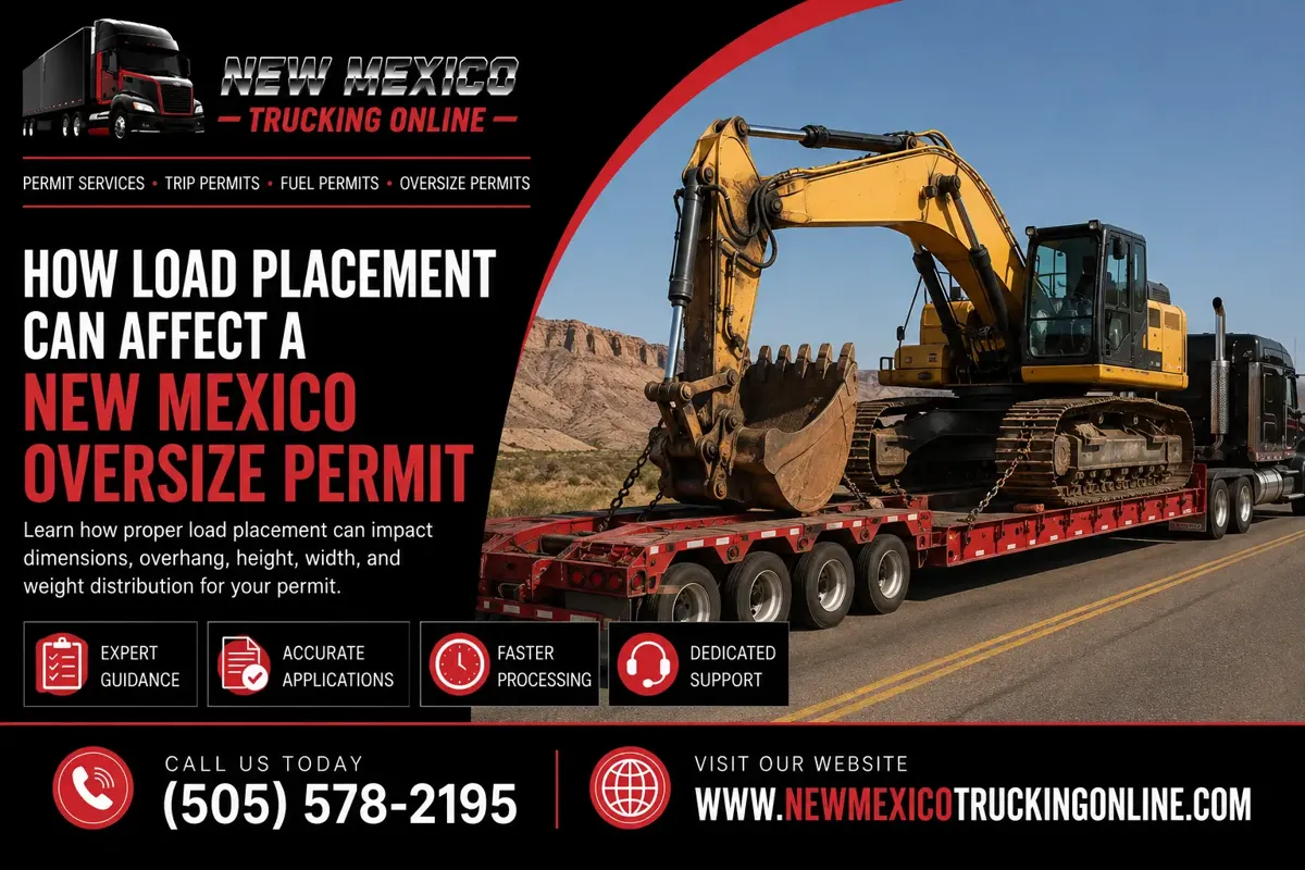 New Mexico Oversize Permit Load Placement