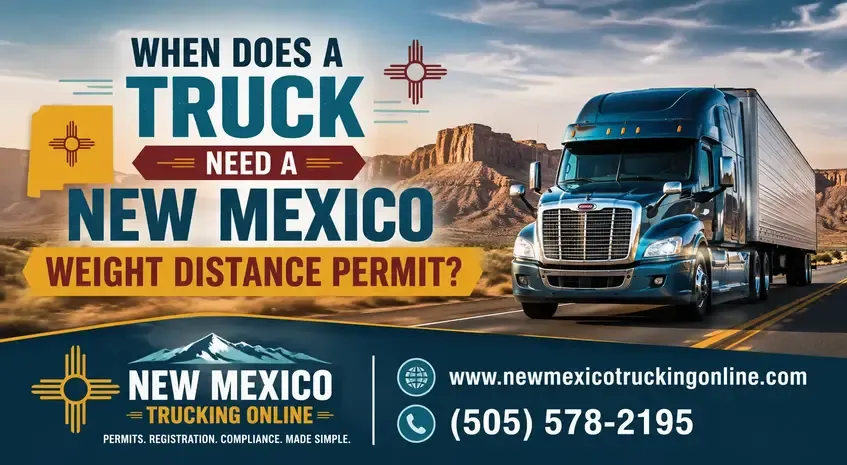When Does a Truck Need a New Mexico Weight Distance Permit?