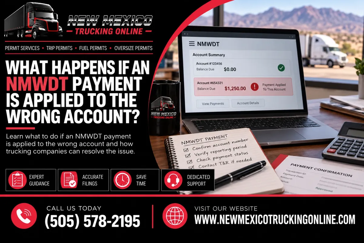 NMWDT Payment Account Error