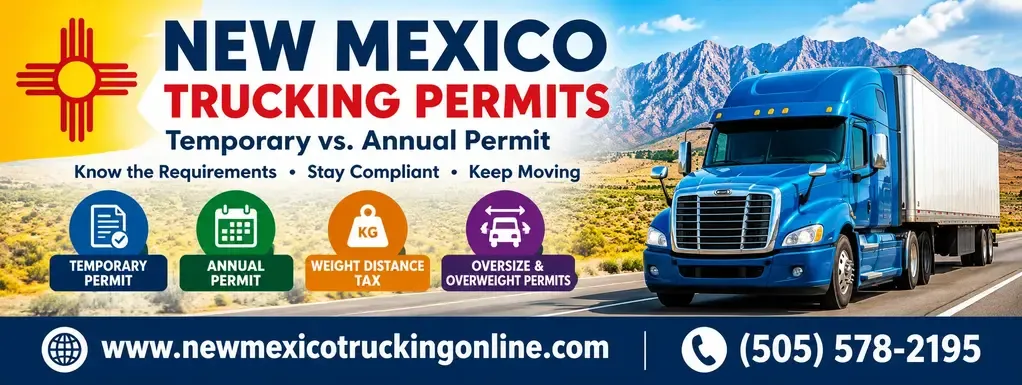 New Mexico Temporary Truck Permit vs Annual Permit