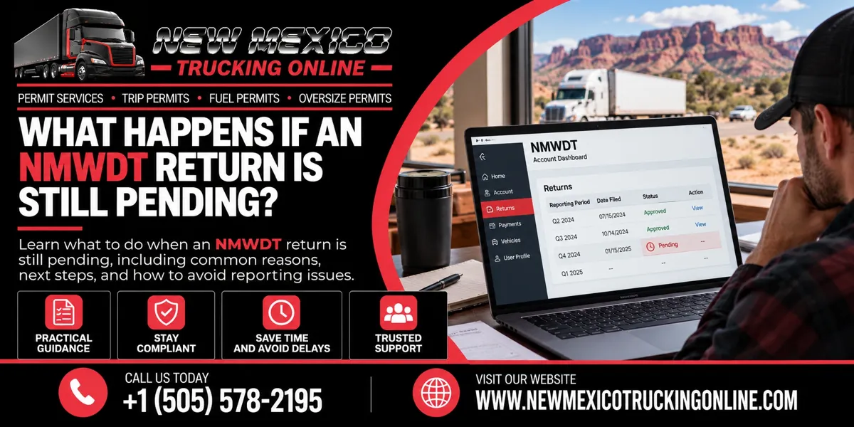 NMWDT return pending