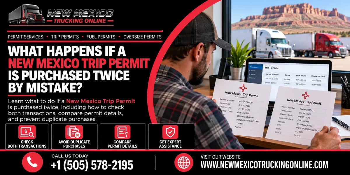 New Mexico Trip Permit Duplicate Purchase